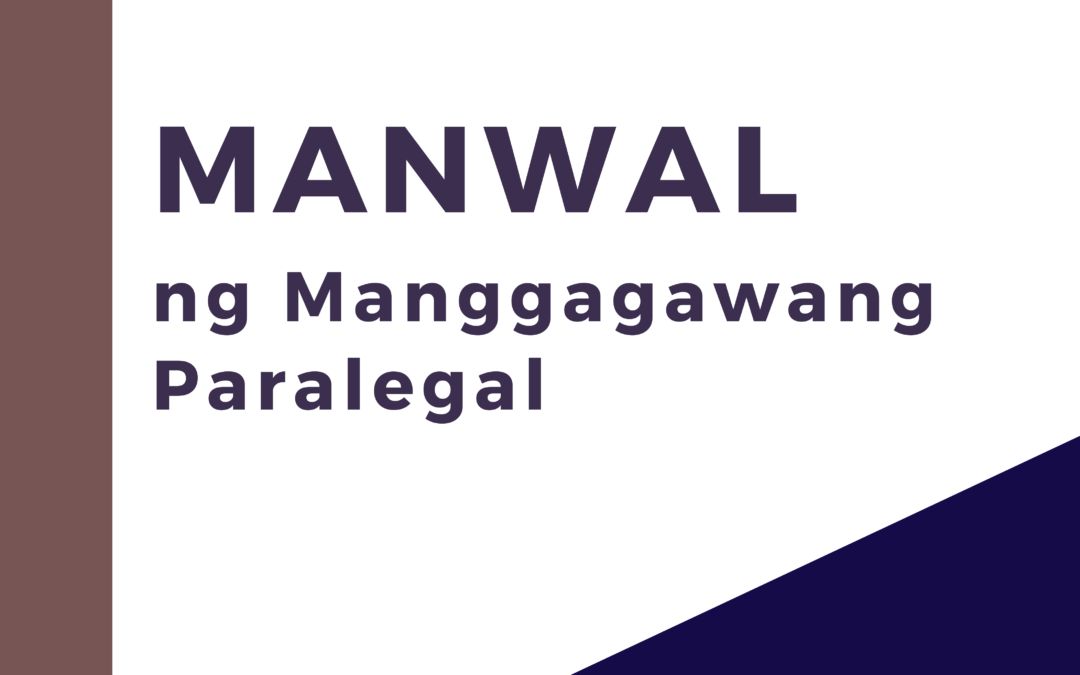 Manwal ng Manggagawang Paralegal